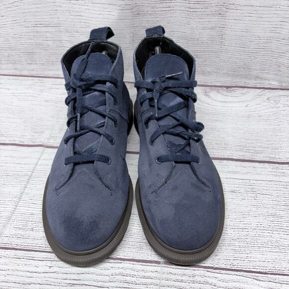 Dr. Martens Church Suede Monkey Boots Navy Blue UK 7 US Mens 8 Womens 9 main image 6